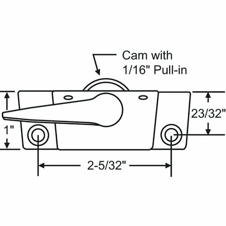 STRYBUC Sash Lock Appliance White 50-429-46X